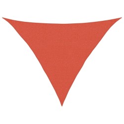 Voile d'ombrage 160 g/m² Terre cuite 2,5x2,5x3,5 m PEHD 
