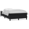 Sommier à lattes de lit avec matelas noir 120x210 cm velours 