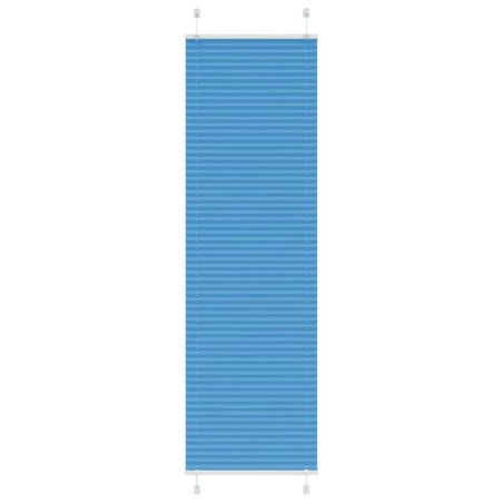 Store plissé bleu 65x200 cm largeur du tissu 64,4 cm polyester 