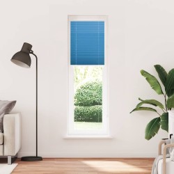 Store plissé bleu 65x200 cm largeur du tissu 64,4 cm polyester 