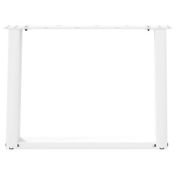 Pieds de table basse en U, 2 pièces, blanc, 70 x (42-43) cm, acier 