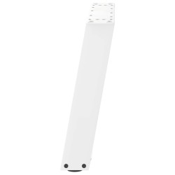 Pieds de table basse en U, 2 pièces, blanc, 70 x (42-43) cm, acier 