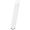 Pieds de table basse en U, 2 pièces, blanc, 70 x (42-43) cm, acier 