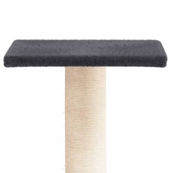 Arbre à chat avec plate-forme gris foncé 38 cm 