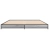 Cadre de lit sans matelas sonoma gris 150x200 cm 