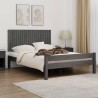 Tête de lit murale Gris 140x3x60 cm Bois massif de pin 