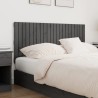 Tête de lit murale Gris 140x3x60 cm Bois massif de pin 