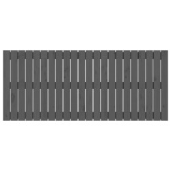 Tête de lit murale Gris 140x3x60 cm Bois massif de pin 