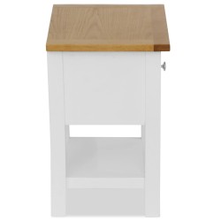 Table de chevet 36x30x47 cm Bois de chêne massif 