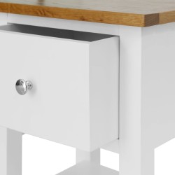 Table de chevet 36x30x47 cm Bois de chêne massif 