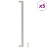 Poignées d'armoire 5 pcs argenté 320 mm acier inoxydable 