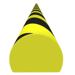 Protecteur d'angle Jaune et noir 4x3x100 cm PU 