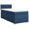 Sommier à lattes de lit avec matelas Bleu 80x200 cm Tissu 