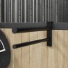 Porte-selle à deux bras portable noir fer 