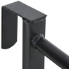 Porte-selle à deux bras portable noir fer 
