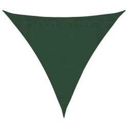 Voile d'ombrage 160 g/m² Vert foncé 3x3x3 m PEHD 