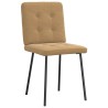 Chaises à manger lot de 2 Marron Velours 