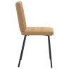 Chaises à manger lot de 2 Marron Velours 