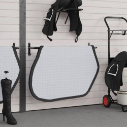 Support de tapis de selle noir fer 