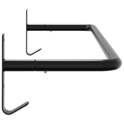 Support de tapis de selle noir fer 