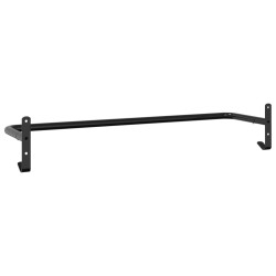 Support de tapis de selle noir fer 