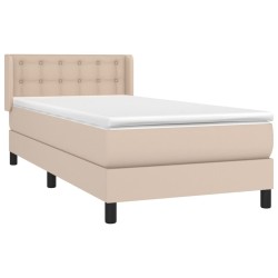 Sommier à lattes de lit avec matelas Cappuccino 90x200 cm 