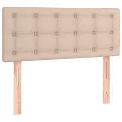 Sommier à lattes de lit avec matelas Cappuccino 90x200 cm 