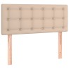 Sommier à lattes de lit avec matelas Cappuccino 90x200 cm 