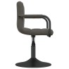 Chaises pivotantes à manger lot de 6 gris foncé velours 