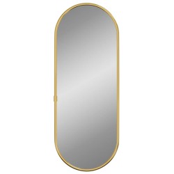 Miroir mural Doré 40x15 cm Ovale 