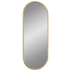 Miroir mural Doré 40x15 cm Ovale 