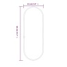 Miroir mural Doré 40x15 cm Ovale 