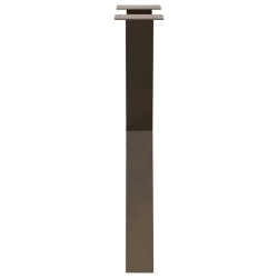 Pieds de table à manger en forme de X, 2 pièces, acier naturel, 50 x (72-73) cm 