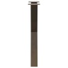 Pieds de table à manger en forme de X, 2 pièces, acier naturel, 50 x (72-73) cm 