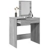 Coiffeuse avec miroir sonoma gris 73x46,5x120 cm 