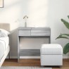 Coiffeuse avec miroir sonoma gris 73x46,5x120 cm 