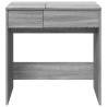 Coiffeuse avec miroir sonoma gris 73x46,5x120 cm 