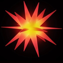Lumières de Noël avec piquets 3 pcs LED pliable rouge 57 cm 