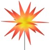 Lumières de Noël avec piquets 3 pcs LED pliable rouge 57 cm 