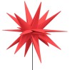 Lumières de Noël avec piquets 3 pcs LED pliable rouge 57 cm 