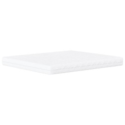 Lit avec matelas marron foncé 160x200 cm tissu 
