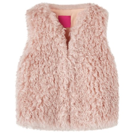 Gilet pour enfants fausse fourrure rose clair 116 