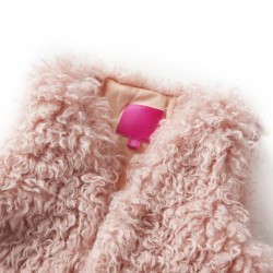 Gilet pour enfants fausse fourrure rose clair 116 