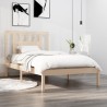 Cadre de lit sans matelas bois massif 100x200 cm 