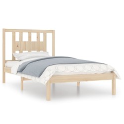 Cadre de lit sans matelas bois massif 100x200 cm 