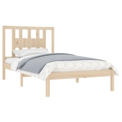 Cadre de lit sans matelas bois massif 100x200 cm 