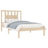 Cadre de lit sans matelas bois massif 100x200 cm 