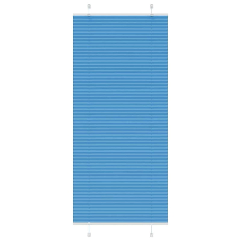Store plissé bleu 95x200 cm largeur du tissu 94,4 cm polyester 