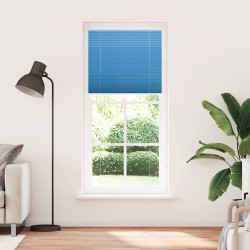 Store plissé bleu 95x200 cm largeur du tissu 94,4 cm polyester 