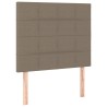 Sommier à lattes de lit avec matelas Taupe 90x190 cm Tissu 